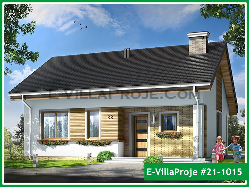 CYV-21-1015 83 m2 2+1 Tek Katlı Çelik Yapı Villa Modeli