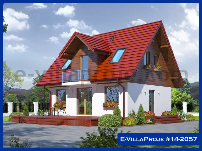 CYV-14-2057 92 m2 2+1 2 Katlı (Dubleks) Çelik Yapı Villa Modeli