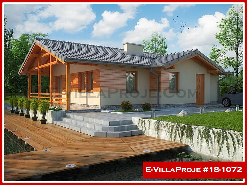 CYV-18-1072 94 m2 2+1 Tek Katlı Çelik Yapı Villa Modeli